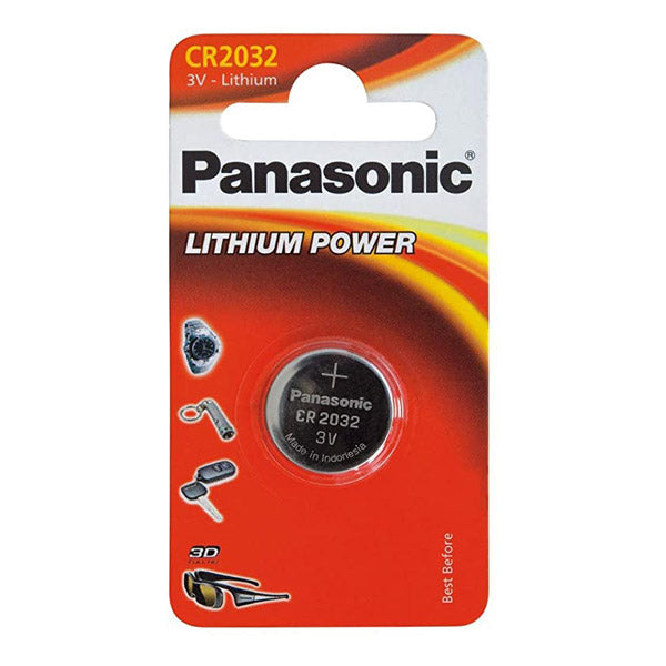 Pile CR2032 Lithium 3V - CR2032 Bouton - Panasonic